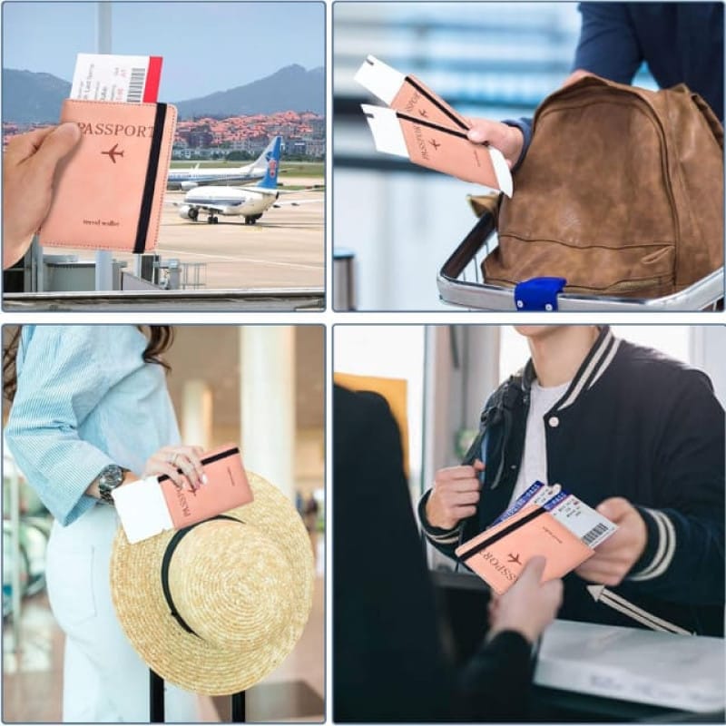 Multi-Purpose Passport Cover Wallet & Document Organizer