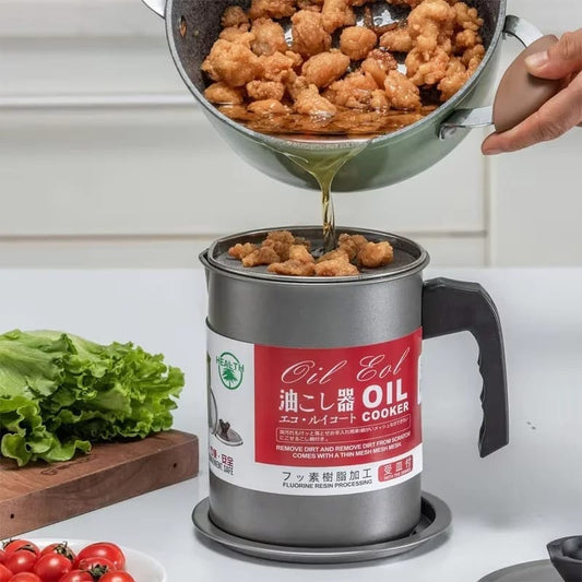 Stainless Steel Oil Strainer Pot (1.4 Ltr)