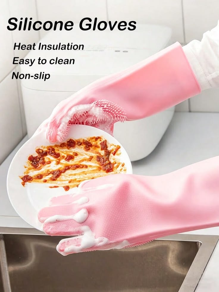 Silicone Washing Cleaning Gloves