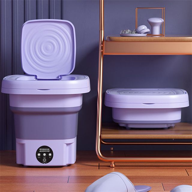 Portable Folding Washing Machine with Spin Dryer Basket