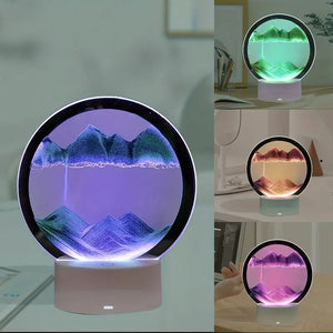 3D Moving Sand Art LED Lamp