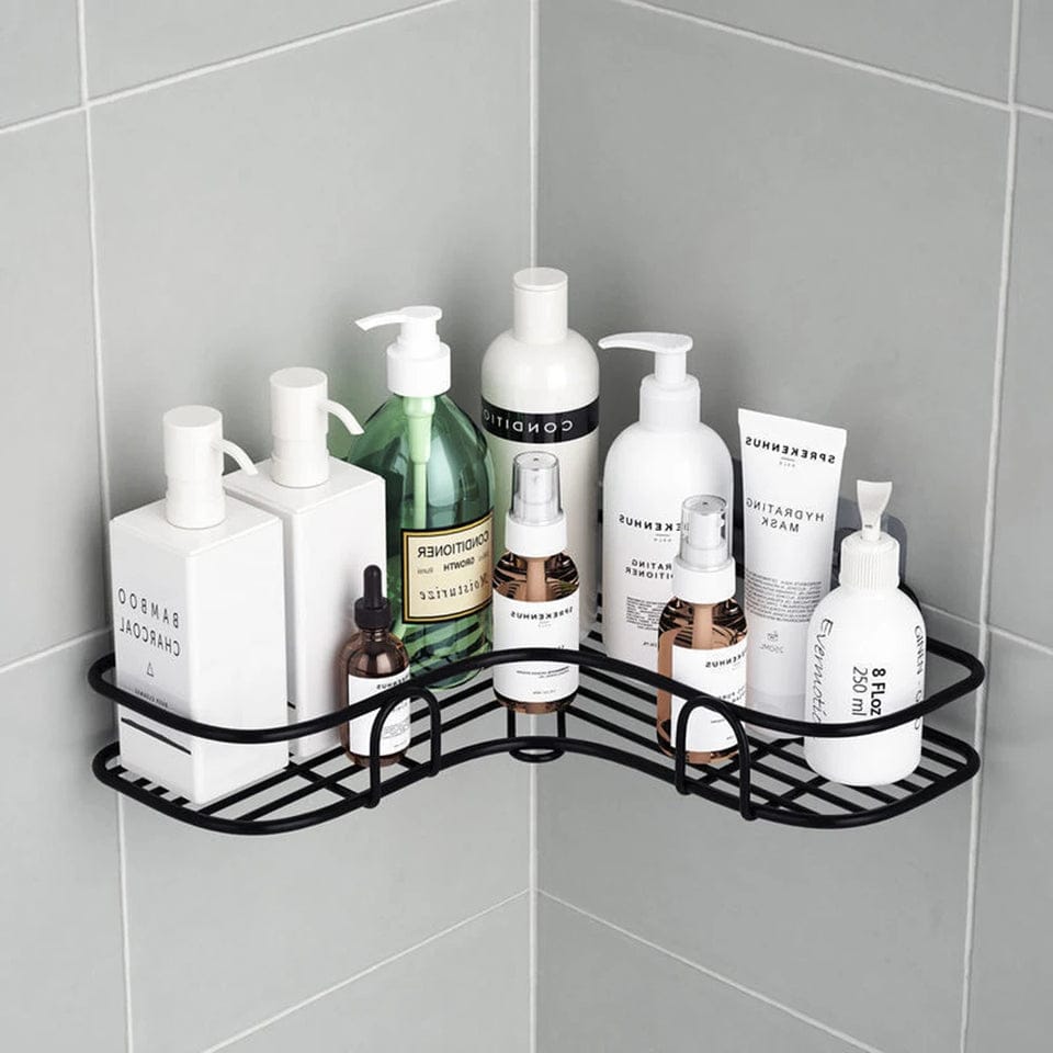 Wall-Mounted Metal Bathroom Corner Rack