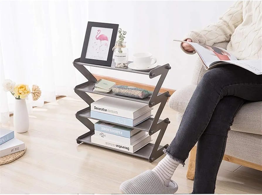 4 Layer ZigZag Shape Shoe Rack