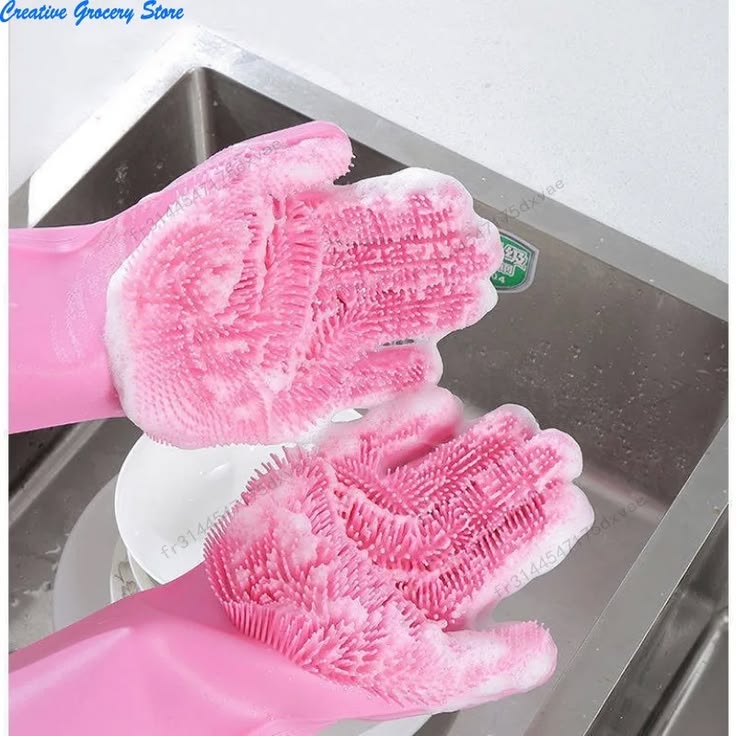 Silicone Washing Cleaning Gloves