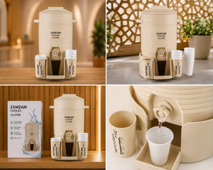 Zamzam Water Cooler Dispenser with Disposable Cup Holder – Portable Water Container