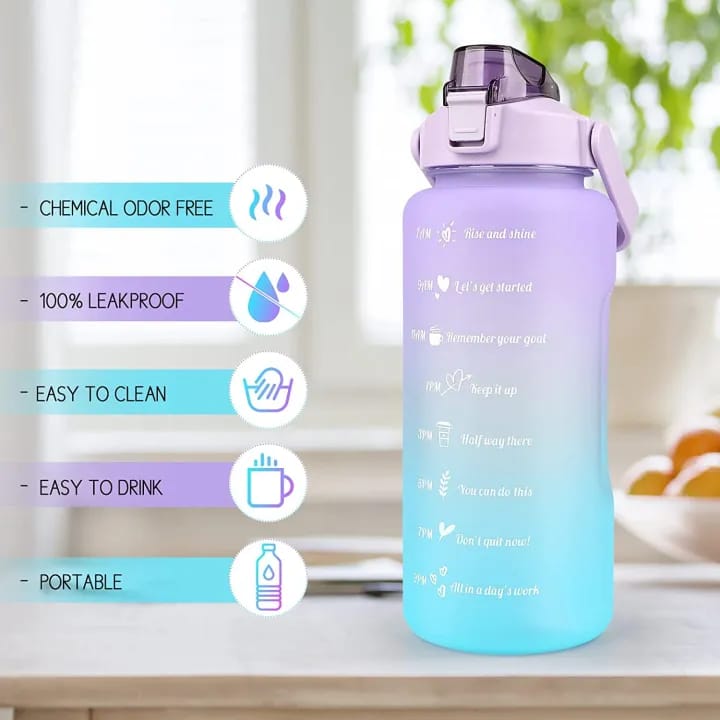 03 Piece Motivational Water Bottle Set