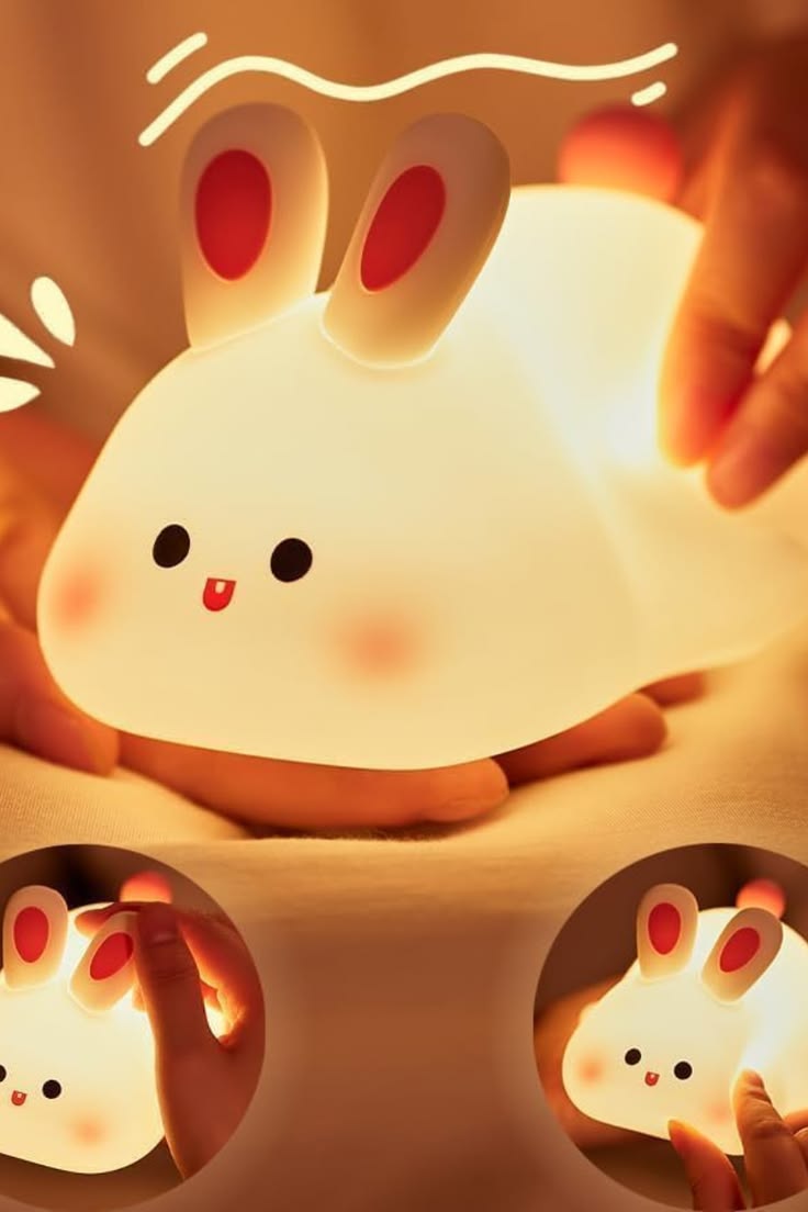 Cute Rabbit Silicone Night Light