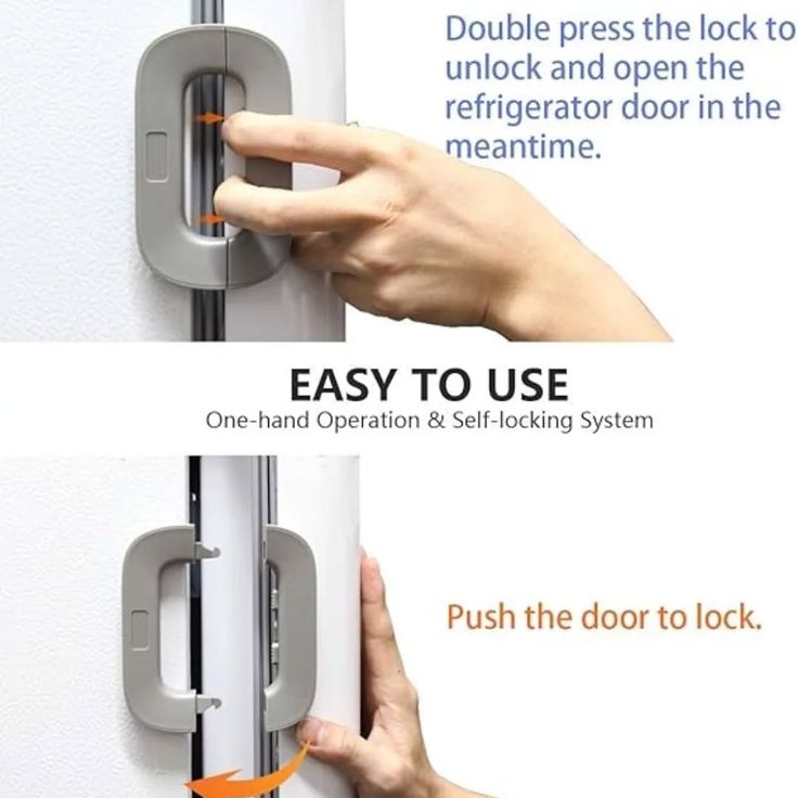 Refrigerator Door Safety Lock