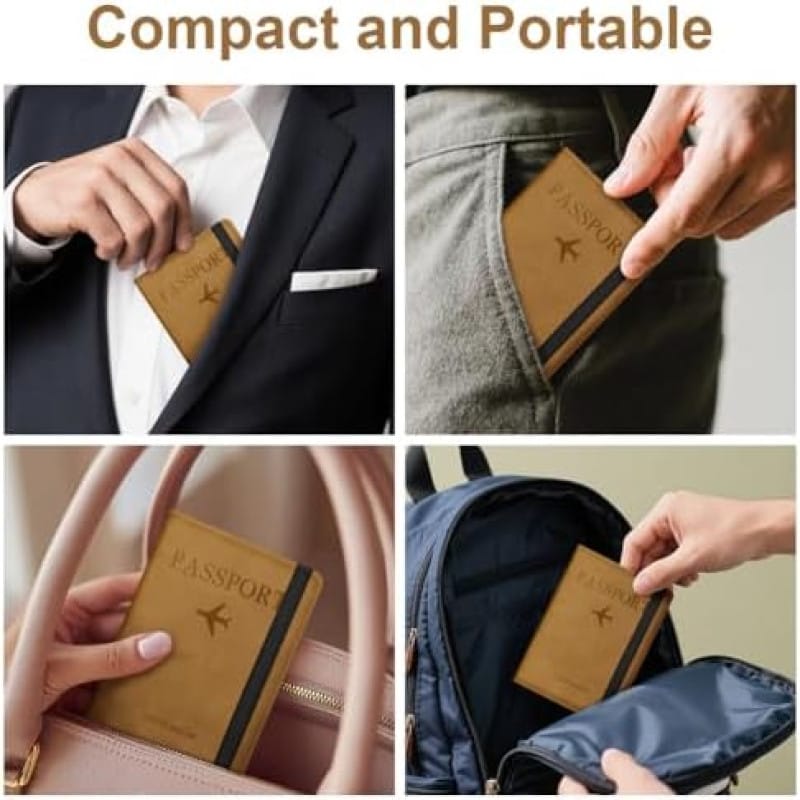 Multi-Purpose Passport Cover Wallet & Document Organizer