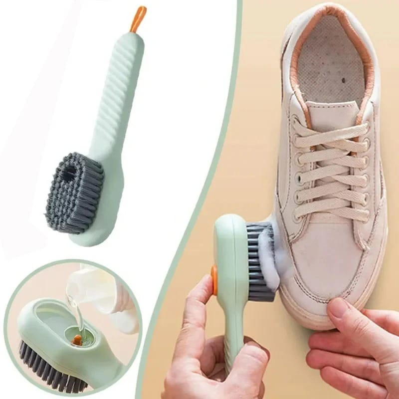 Multifunctional Liquid Soap Dispensing Laundry Cleaning Brush