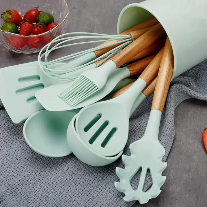 12 - Piece Silicone Cooking Utensil Set