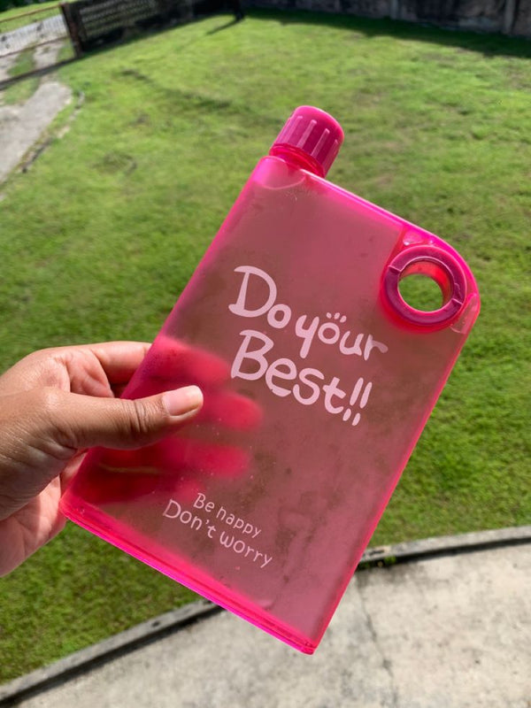 Portable Notebook Style Water Bottle