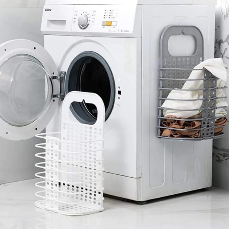 Wall-Mounted Laundry Basket – Foldable Hanging Storage Hamper