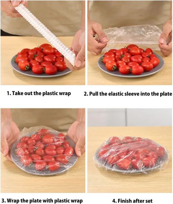 100 Piece Stretch Food Cover