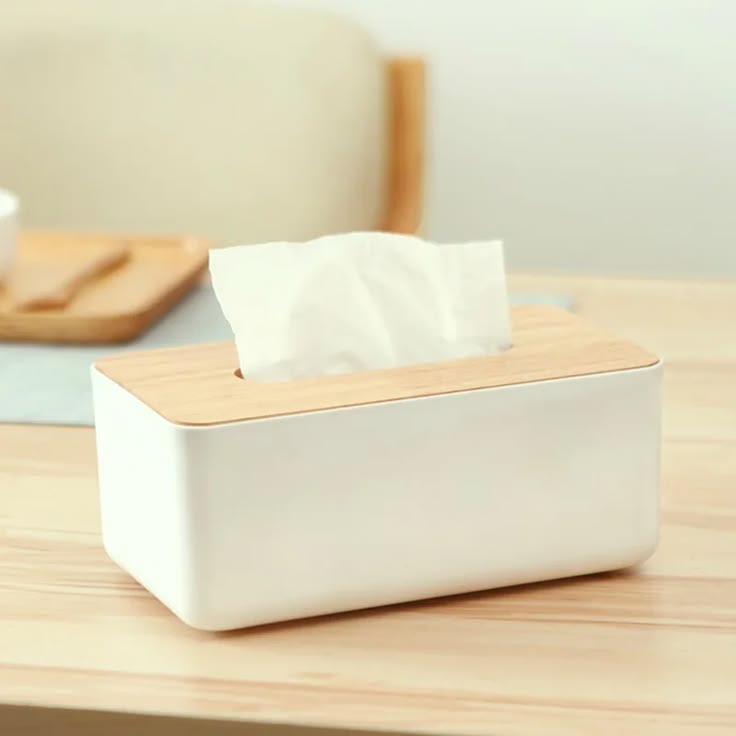 Wooden Lid Tissue Box Cover