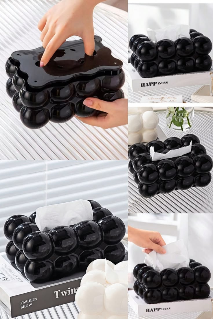 Bubble Tissue Box Cover