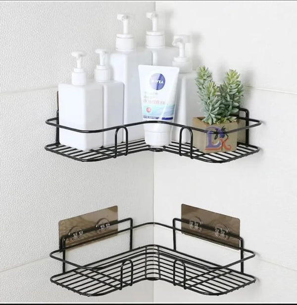 Wall-Mounted Metal Bathroom Corner Rack
