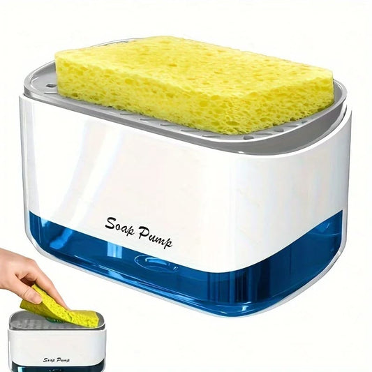 2-in-1 Kitchen Soap Dispenser With Sponge Holder