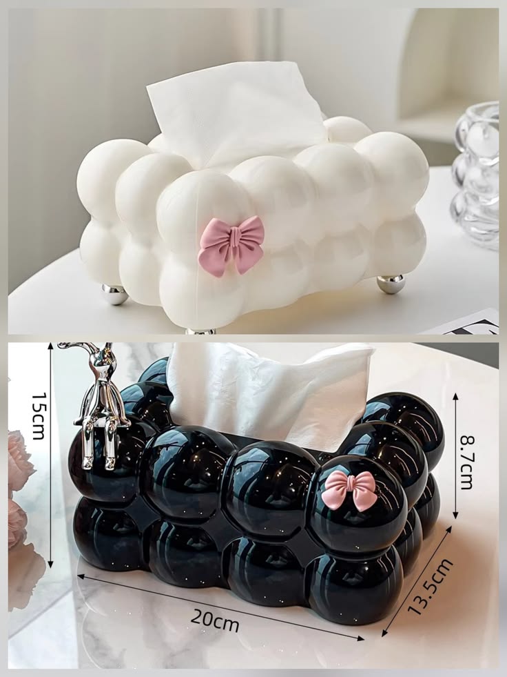 Bubble Tissue Box Cover